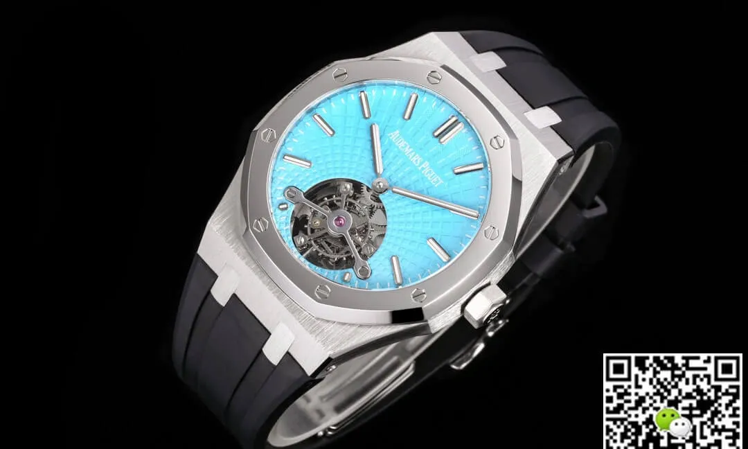 Audemars Piguet Royal Oak Tourbillon 26530PT.OO.1220PT.01 R8 Factory 1:1 Best Edition Replica Watch Black Strap